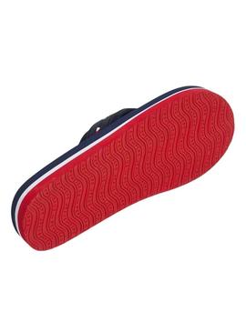 Chinelos Pepe Jeans West Club azul marinho para homens.