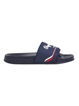 Chinelos Pepe Jeans Slider azul marinho para homem