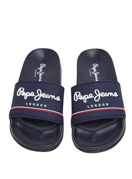 Chinelos Pepe Jeans Slider azul marinho para homem
