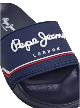 Chinelos Pepe Jeans Slider azul marinho para homem