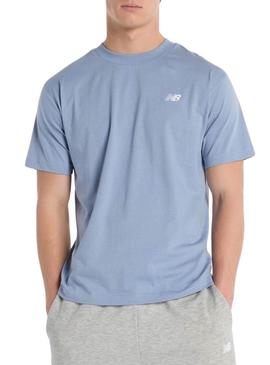 Camiseta New Balance Sport Essentials azul para homem.
