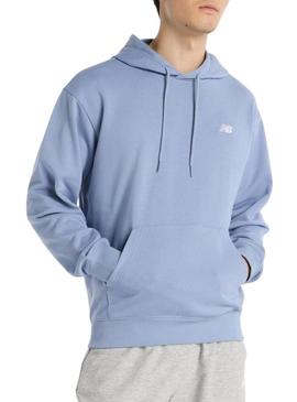 Moletom New Balance Sport Essentials azul para homem.
