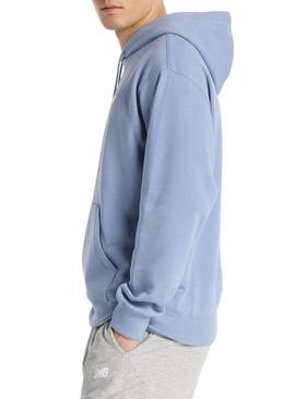 Moletom New Balance Sport Essentials azul para homem.