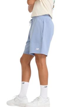 Bermudas New Balance Sport Essentials azuis para homem