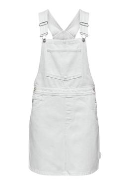 Vestido salopete Only Linn  branco para mulher