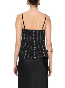 Top Only Viana preto para mulher