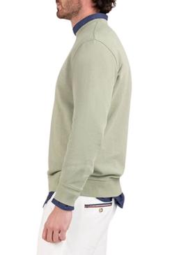 Moletom El Ganso básico verde para homem.