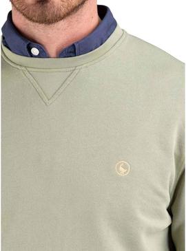 Moletom El Ganso básico verde para homem.