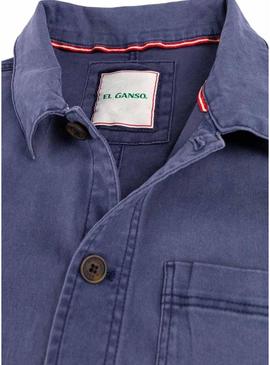 Camisa de sobretudo El Ganso Garment azul marinho para homem