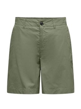  Bermuda Only Zora verde feminina  