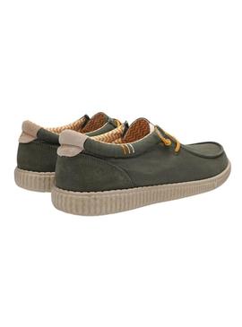 Sapatos Wallabi Walkin Pitas verde para homens.