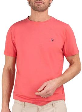Camiseta El Ganso Basic coral para homem.