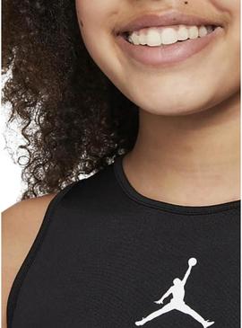 Top Jordan ativo preto para menina