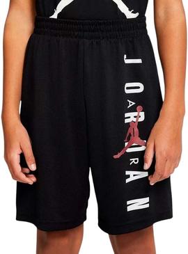 Bermudas Jordan preto e verde para criança.