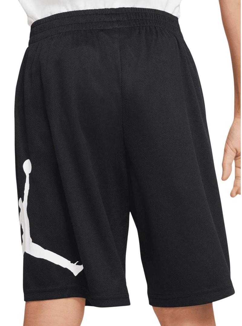 Bermudas Jordan Wrap preto para criança