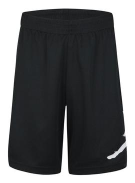 Bermudas Jordan Wrap preto para criança