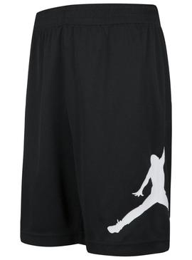 Bermudas Jordan Wrap preto para criança