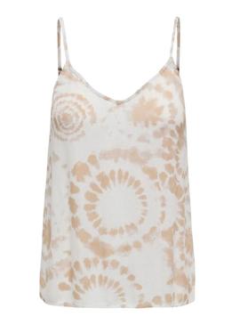Top Only Chiara tie dye bege para mulheres