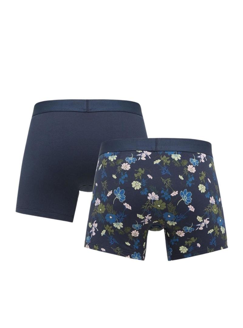 Pack cuecas Levis Flower azul marinho para homens