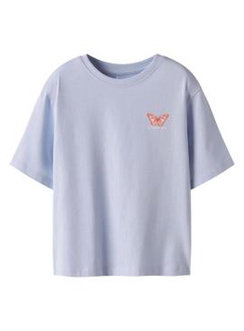 Camiseta Name It Elka azul para menina