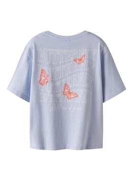 Camiseta Name It Elka azul para menina