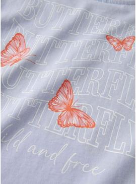 Camiseta Name It Elka azul para menina