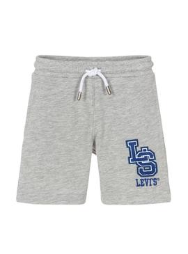 Bermuda Levis Monogram cinza para menino
