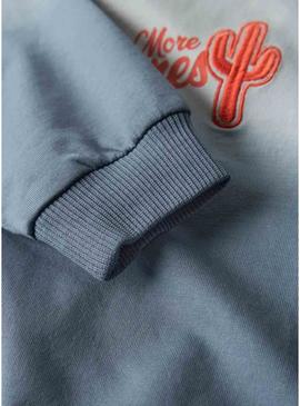 Moletom Name It Akki azul para menino