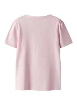 Camiseta Name It Hnanna rosa para menina