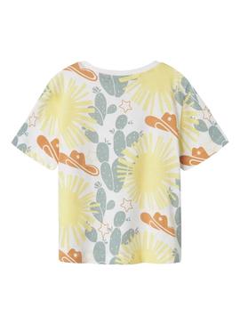 Camiseta Name It Anno branca para menino.