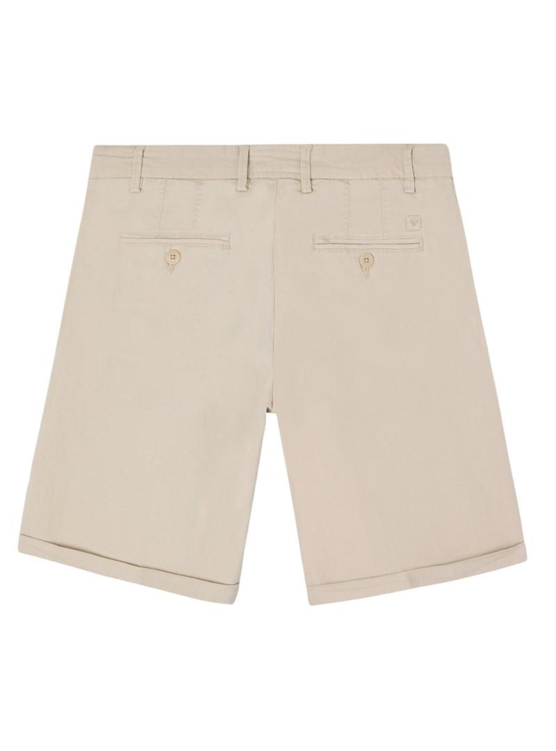 Bermuda Silbon Clássica bege para mulher.