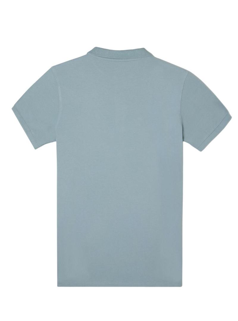  Polo Silbon Clássica Lisa azul para homem.