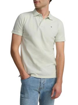 Polo Silbon Clássico Lisa verde para homem.