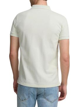 Polo Silbon Clássico Lisa verde para homem.