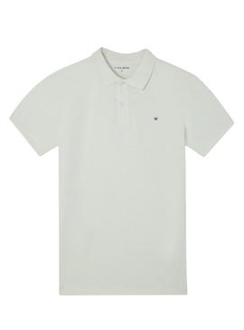 Polo Silbon Clássico Lisa verde para homem.