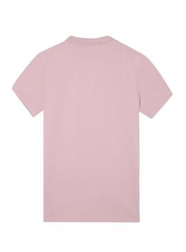 Polo Clássica Lisa rosa para homem.