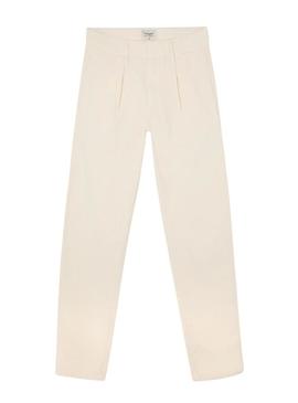 Calças Silbon Chino lisa bege para homem.