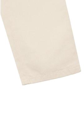 Calças Silbon Chino lisa bege para homem.