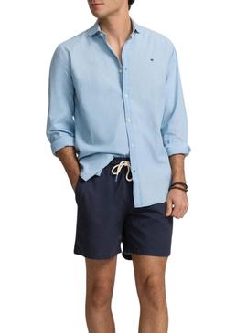  Fato de banho Silbon  Liso azul marino para homem