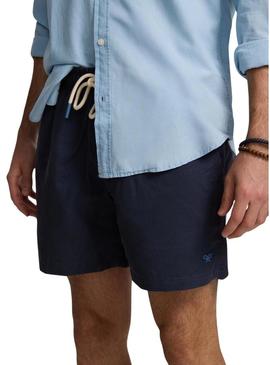  Fato de banho Silbon  Liso azul marino para homem