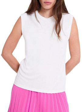 Camiseta Naf Naf Rony branca para mulher.