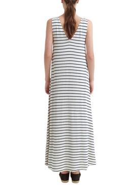 Vestido Vila Vilatia listrado para mulher.