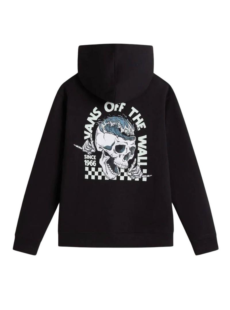 Moletom Vans Headwaves preto para criança.