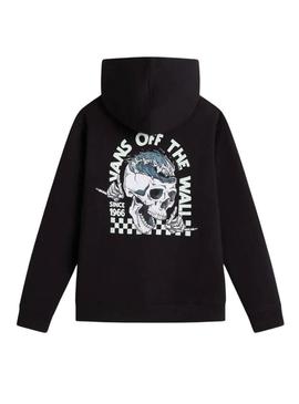 Moletom Vans Headwaves preto para criança.