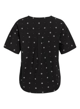 Blusa Vila Viprisilla preta para mulher