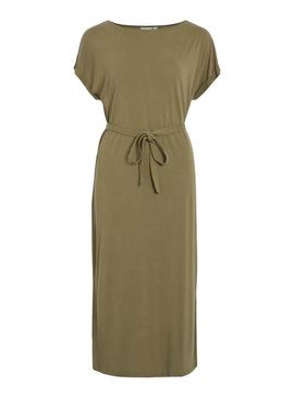 Vestido Vila Vimodala verde para mulher.