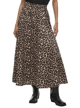Saia animal print Vila Vivalencia para mulher.