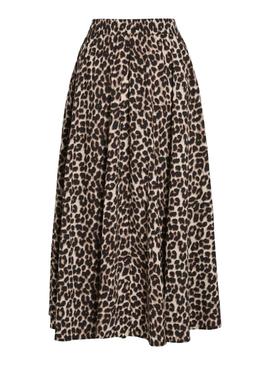 Saia animal print Vila Vivalencia para mulher.