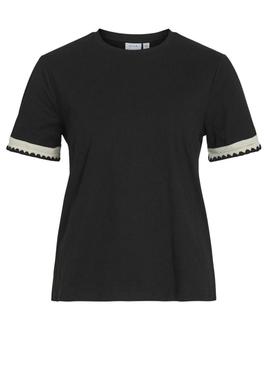Camiseta Vila Vinajra preta para mulher