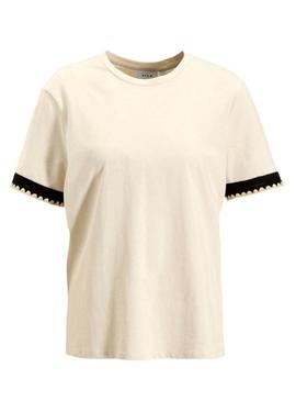 Camiseta Vila Vinajra bege para mulher